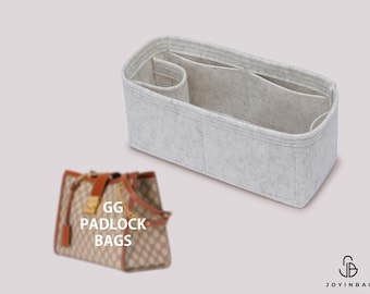 Purse Organizer For Padlock Bags | Tote Bag Organizer | Designer Handbag Organizer | Bag Liner | Purse Insert | Purse Storage