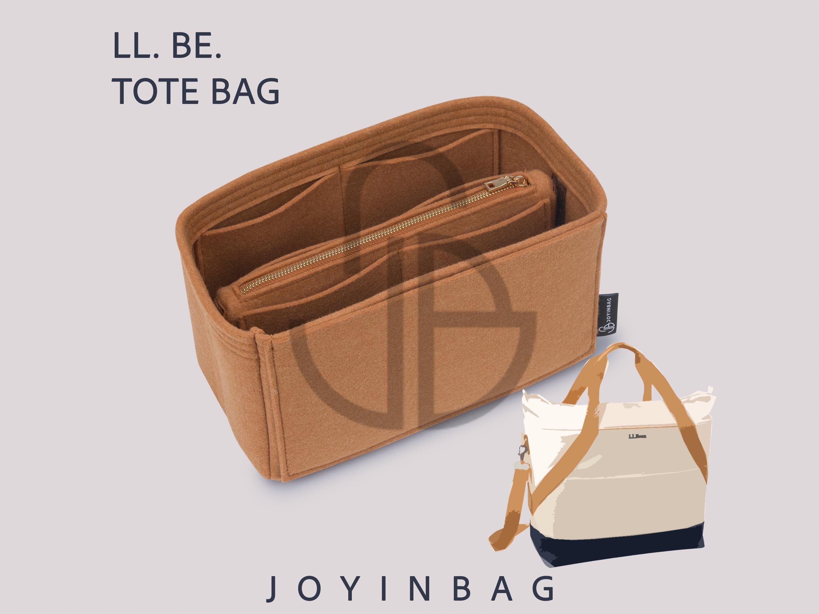 Felt Tote Bag Organizer Insert: LL Bean Boat & Tote, Removable Pouch