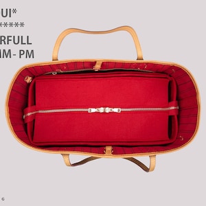 Organizador de Bolsa para Neverfull MM | Organizador de Bolsa Tote | Organizador de Bolsa de Grife | Forro de Bolsa | Inserção para Bolsa | Armazenamento de Bolsa