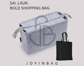 Felt Bag Organizer Insert: Bold Shopping Bag, Bottle Holder, Zipper Pouch