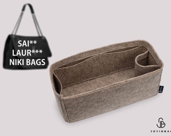 Purse Organizer for Bags: Felt Tote Insert with Pockets