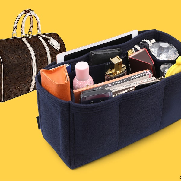 Purse Organizer For Keepall Bags | Tote Bag Organizer | Designer Handbag Organizer | Bag Liner | Purse Insert | Purse Storage