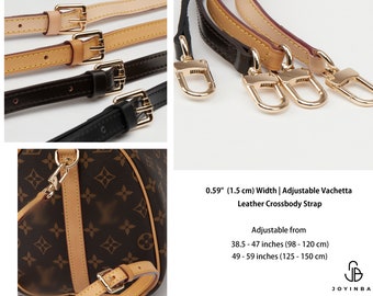 Louis Vuitton Strap Replacement Premium Cotton and Vachetta Leather Ad –  Timeless Vintage Company