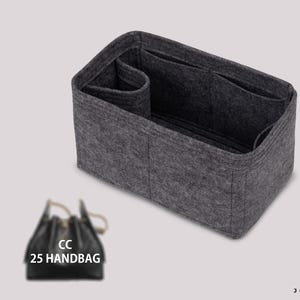 Handbag Organizer For 25 Handbags | Tote Bag Organizer | Designer Purse Organizer | Bag Liner | Purse Insert | Purse Storage