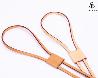 Reemplazo de cordón de cuero Vachetta con tapón deslizante Cinch Keeper - Cordón de cordón de cuero para bolso de cubo, bolso de mochila o cartera