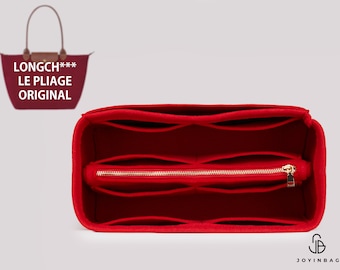 Personalizowany organizer Le Pliage i kształtownik torby Le Pliage: wysokiej jakości organizer z filcu z 10 kieszeniami i wyjmowaną torbą