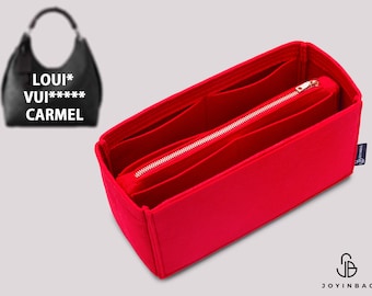 Custom Carmel Bag Organizer | Felt Purse Insert with Removable Middle Pouch | Protect & Organize Handbags - Joyinbag®