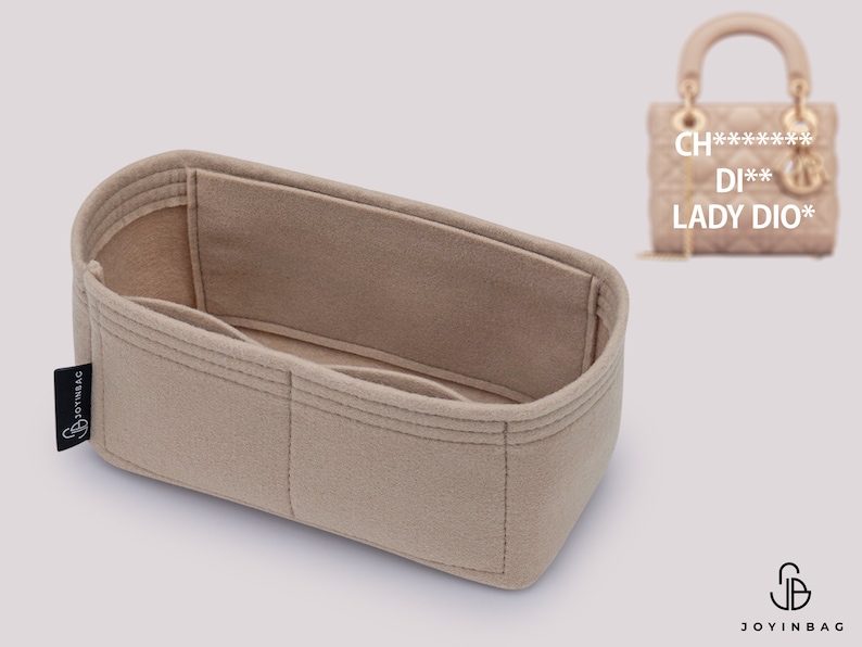 Lady Bag Insert & Mini Lady Purse Organizer High-Quality Felt, Multiple Sizes Pockets for Ultimate Organization image 1