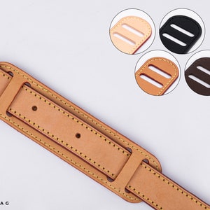 Premium Vachetta Leather Top Handle Protector - Ideal for the bag with Adjustable Straps - Protector for Adjustable Strap