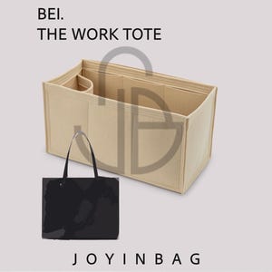 Bei. The Work Tote Organizer Felt Insert Multi Pocket Tote Bag Organizer