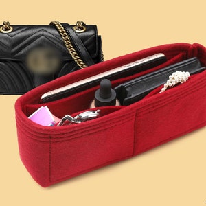Purse Organizer for GG Marmont Bags | Purse Insert | Tote Bag Organizer | Designer Handbag Organizer | Bag Liner | Purse Storage