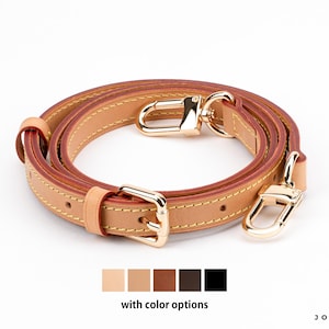 Adjustable Vachetta Leather Crossbody Strap for Handbags - Speedy, Alma, Neverfull Replacement