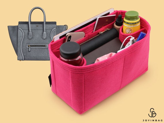 Purse Organizer Insert, Satin Bag organizer with zipper, Handbag & Tote  Shaper, For Onthego PM Neverfull Tote, 2 Style