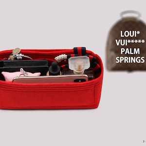 Handbag Organizer for Palm Springs MM Designer Handbags | Purse Organizer Insert | Tote Bag Organizer | Tote Bag Liner | Bag Insert