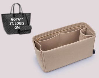 Customizable St Louis Bag Organizer, Purse Organizer with Zip Pockets, Perfect for PM & GM Sizes - Gold or Silver Zipper Options