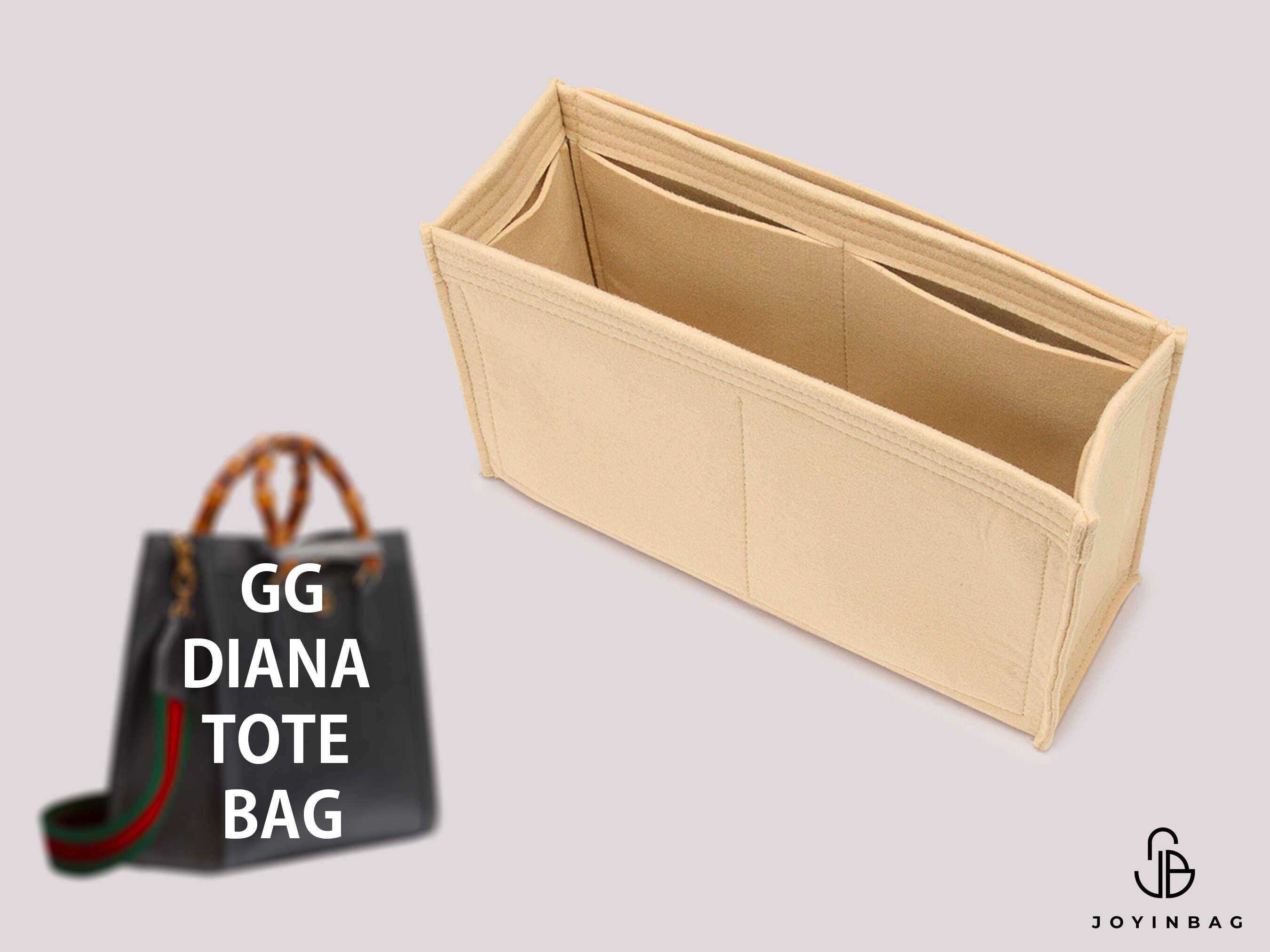 Bag Insert for Diana Tote Bag | Designer Handbags | Purse Organizer Insert | Bag Organizer | Tote Bag Liner | Handbag Insert