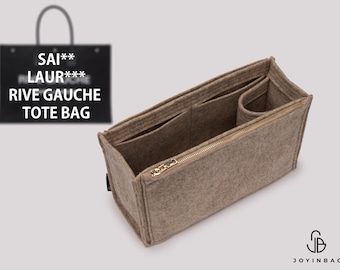 Organizer in feltro per borsetta Rive Gauche / inserto per borsetta con portabottiglie