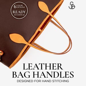 Vervangende handvatten en schouderbanden voor Neverfull, reparatieset voor vachetta-leer met naaigaren