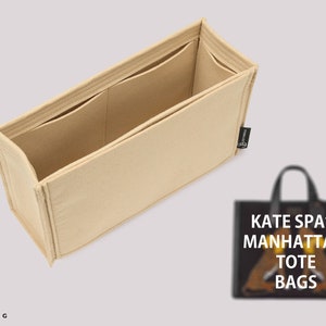 Purse Organizer For Kate Spa. Manhattan Tote Bag | Tote Bag Organizer | Designer Tote Organizer | Bag Liner | Purse Insert | Purse Storage