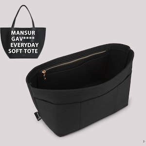 Tote Bag Organizer for Mansur Gav. Everyday Soft Tote Bag Designer Handbags | Purse Organizer Insert | Bag Organizer | Handbag Insert