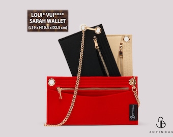 Sarah Wallet Conversion Kit Organizer with Eyelets - Chain Included  | Wallet Insert | Wallet Organizer | Sarah Wallet Organizer
