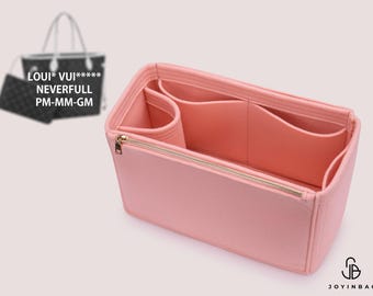 Organizador para bolso Neverfull PM MM GM, inserto para bolso, organizador para Neverfull PM MM GM, inserto moldeador para bolso con bolsillo con cremallera y portabotellas.
