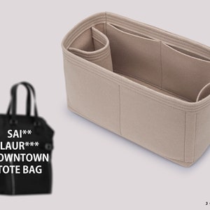 Organizador de bolsos para Sai. Laur. Downtown Tote Bag / Organizador de bolsos de diseño / Forro para bolsos / Inserto para bolsos / Almacenamiento para bolsos