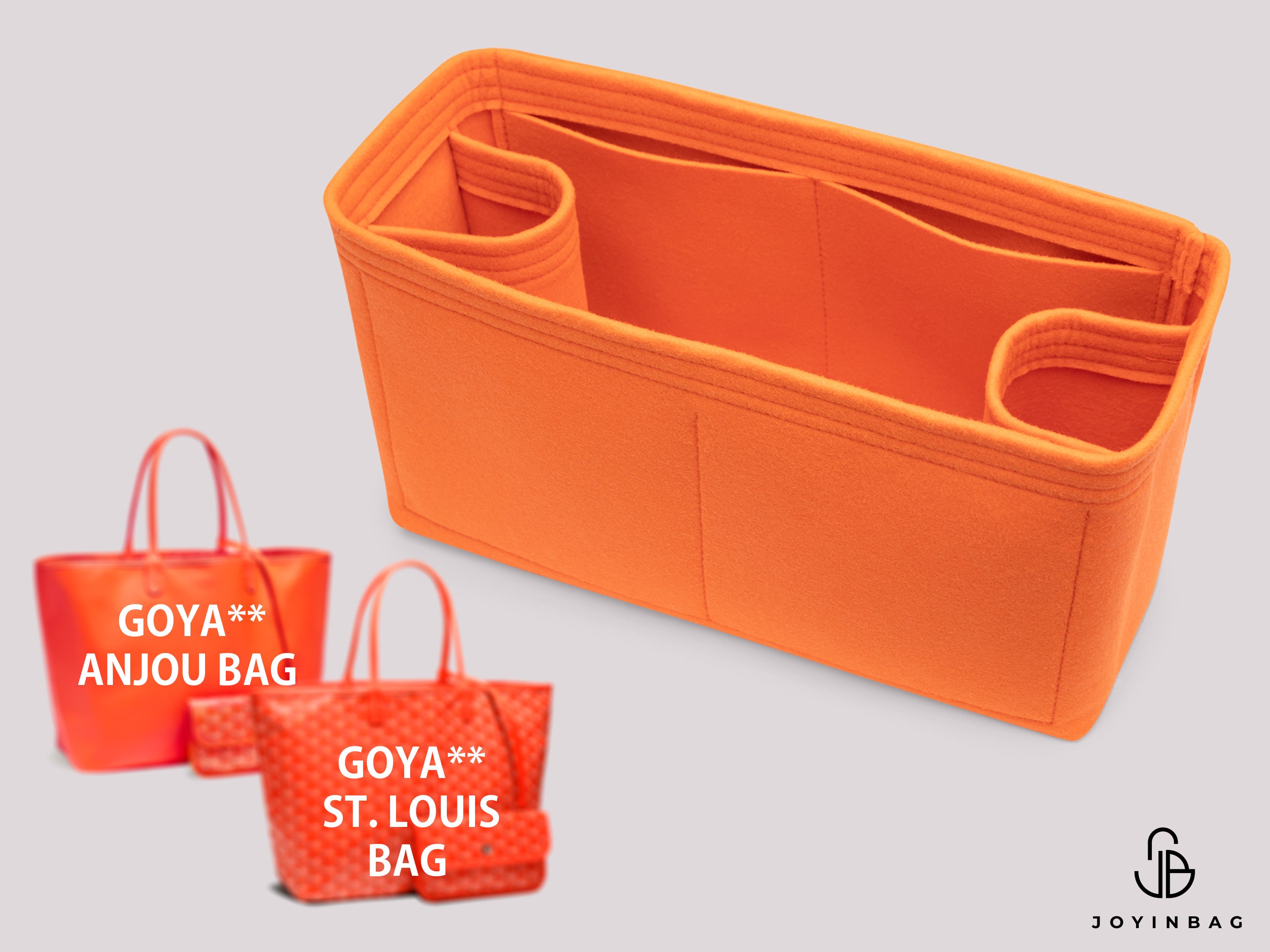 Bag organizer for Goyard, Goyard organizers, goyard bag organizers, goyard  anjou organizer, felt bag organizer, bag purse organizer