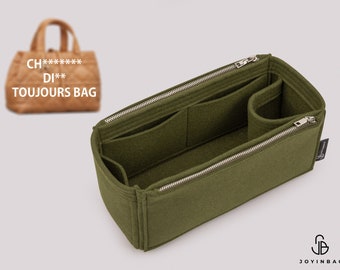 Organizador de bolsos Toujours, forro de fieltro con portabotellas y bolsillos