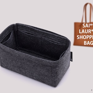 Purse Organizer For Sai. Laur. Shopping Bags | Tote Bag Organizer | Designer Handbag Organizer | Bag Liner | Purse Insert | Purse Storage