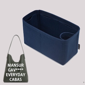 Purse Organizer For Mansur Gav. Everyday Cabas | Tote Bag Organizer | Designer Handbag Organizer | Bag Liner | Purse Insert | Purse Storage