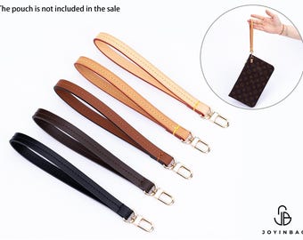 Natuurlijk honingkleurig vachetta leren polsbandje voor tas, portemonnees, clutches en luxe tassen