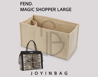 Magic Shopper Large Felt Purse Organizer, 2mm Handbag Insert with 7 Interior Pockets