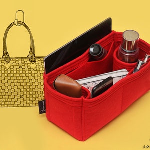 Organizador de bolsos para bolsos de diseño Saleya MM / Inserto organizador de monedero / Organizador de bolsos de mano / Forro para bolsos de mano / Inserto para bolsos