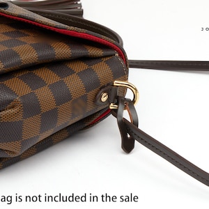 Vachetta Bag Strap, Real Leather Replacement Strap for Designer Purse, Fine Leather Strap with Stitching & Pull-Through Attachment Tab image 6