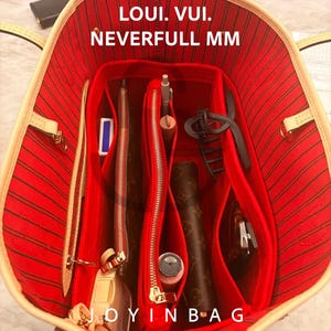 Organizador de Bolsa Neverfull MM - Feltro de 2 mm / 3 mm com Bolsa com Zíper