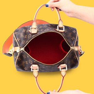 Handbag Organizer for Speedy Designer Handbags Purse Organizer Insert Tote Bag Organizer Tote Bag Liner Bag Insert image 4