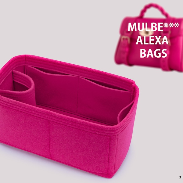 Handmade Alexa Handbag Organizer: Perfect for Alexa Tote – Felt Purse Insert with Multiple Pockets for Ultimate Organization