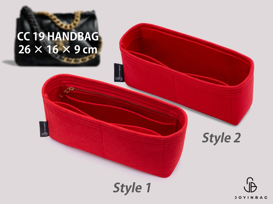CC 19 Handbag Organizer, Zipper Bag Organizer for CC 19 Insert, Purse