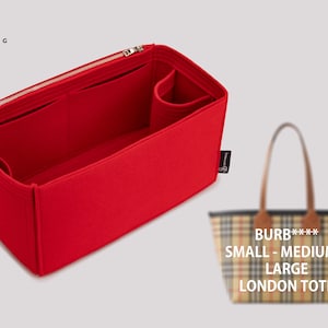 Purse Organizer For Burb. London Tote Bags | Tote Bag Organizer | Designer Handbag Organizer | Bag Liner | Purse Insert | Purse Storage