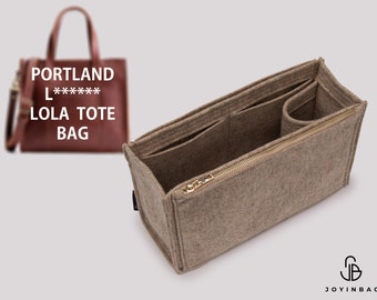 Handmade Lola Tota Bag Organizer: Perfect for Portland L. Bag – Felt Purse Insert with Multiple Pockets for Ultimate Organization