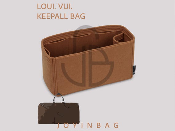Keepall Bag Organizer Insert, Felt Tote Organizer with Pockets and Bottle Holders