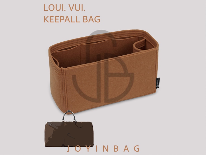 Organizador de bolsa Keepall, organizador de feltro para sacola com bolsos e porta-garrafas. imagem 1