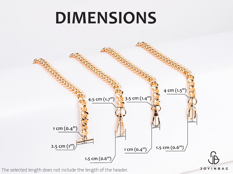 Premium Clutch Bag Chain - Replacement Purse Chain, High-Quality Purse Chain Strap – Versatile & Customizable – Gold, Silver, Black image 3