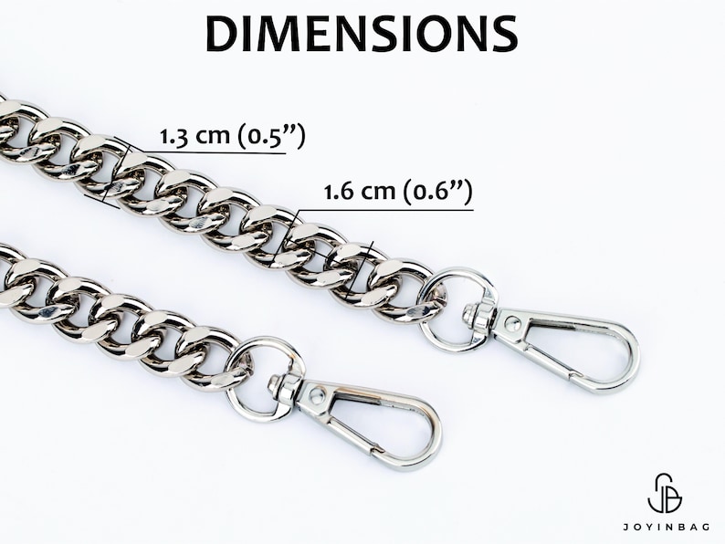 Premium Clutch Bag Chain - Replacement Purse Chain, High-Quality Purse Chain Strap – Versatile & Customizable – Gold, Silver, Black image 2
