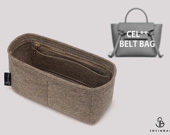 Felt Belt Bag Organizer for Pico, Nano, Micro Belt Bags | Handbag Insert with Pockets | Customizable Zipper Pocket | Joyinbag®