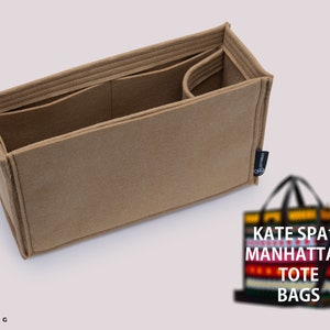 Purse Organizer For Kate Spa. Manhattan Tote Bag | Tote Bag Organizer | Designer Tote Organizer | Bag Liner | Purse Insert | Purse Storage