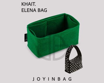 Elena Bag Organizer Insert, 2mm Felt Purse Liner with Interior and Exterior Pockets