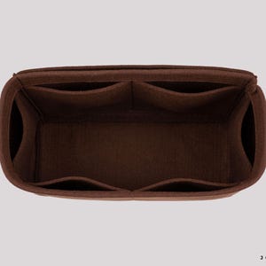 Organizador de bolsas multiusos con inserto de fieltro y 6 bolsillos interiores imagen 10
