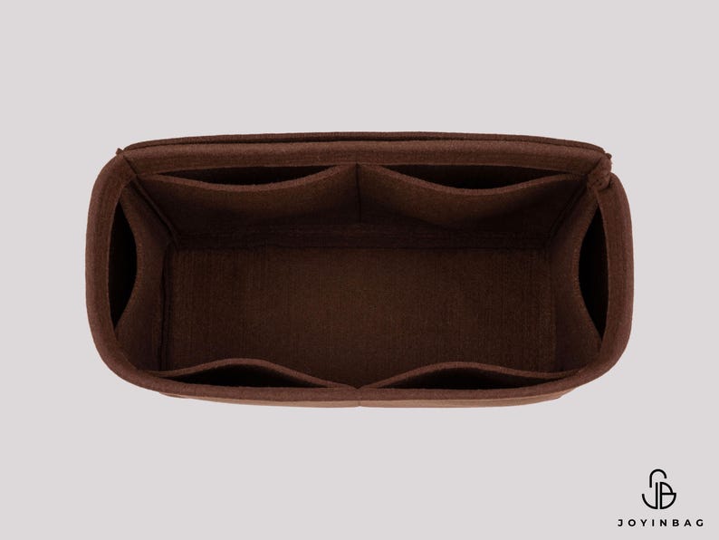 Organizador de bolsas multiusos con inserto de fieltro y 6 bolsillos interiores imagen 10